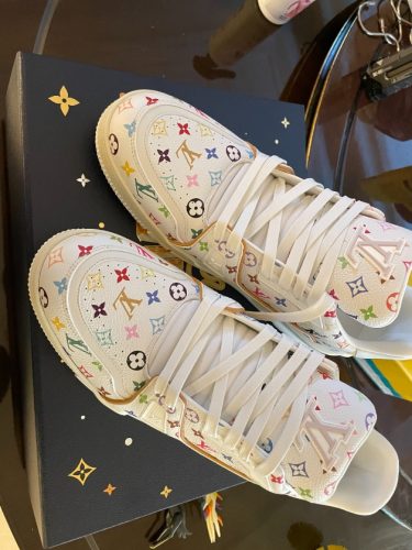 LV x TM 모노그램 여성 스니커즈 화이트 1AGZDN photo review